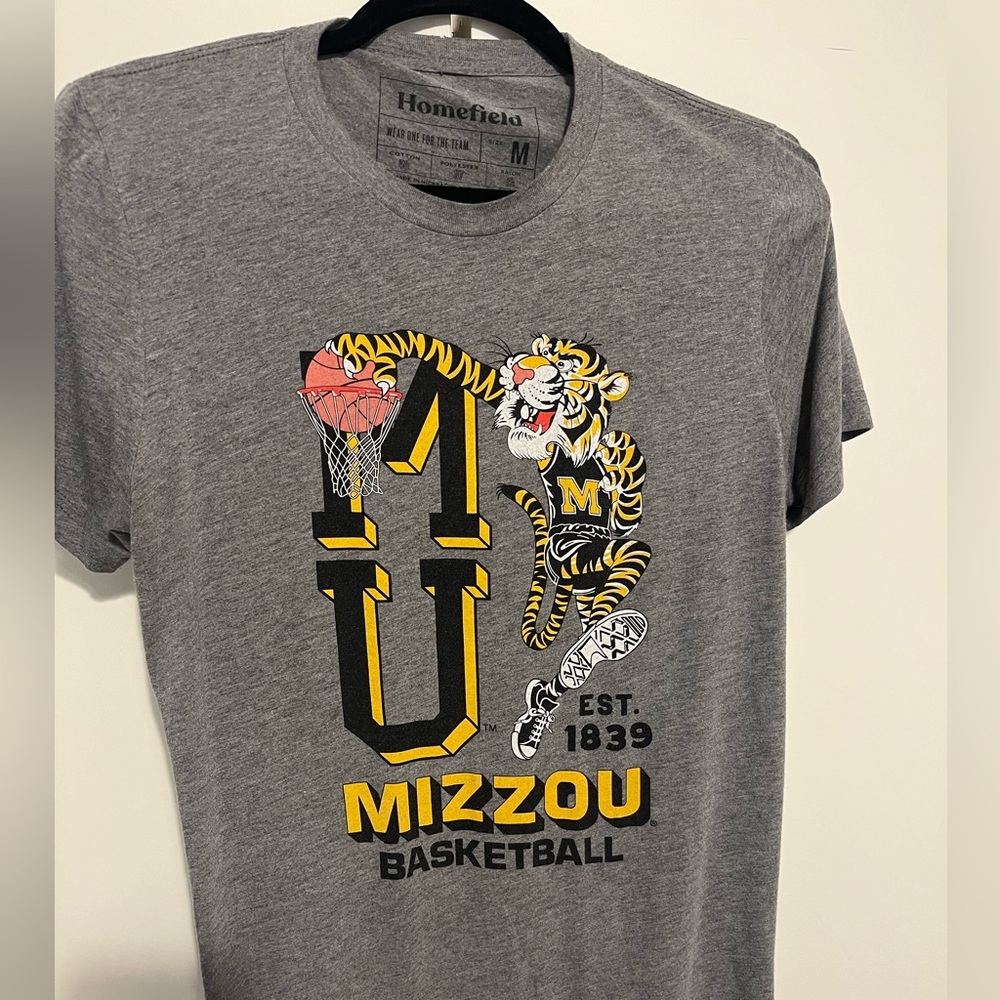 Gray Homefield Mizzou “Dunking Tiger” t-shirt